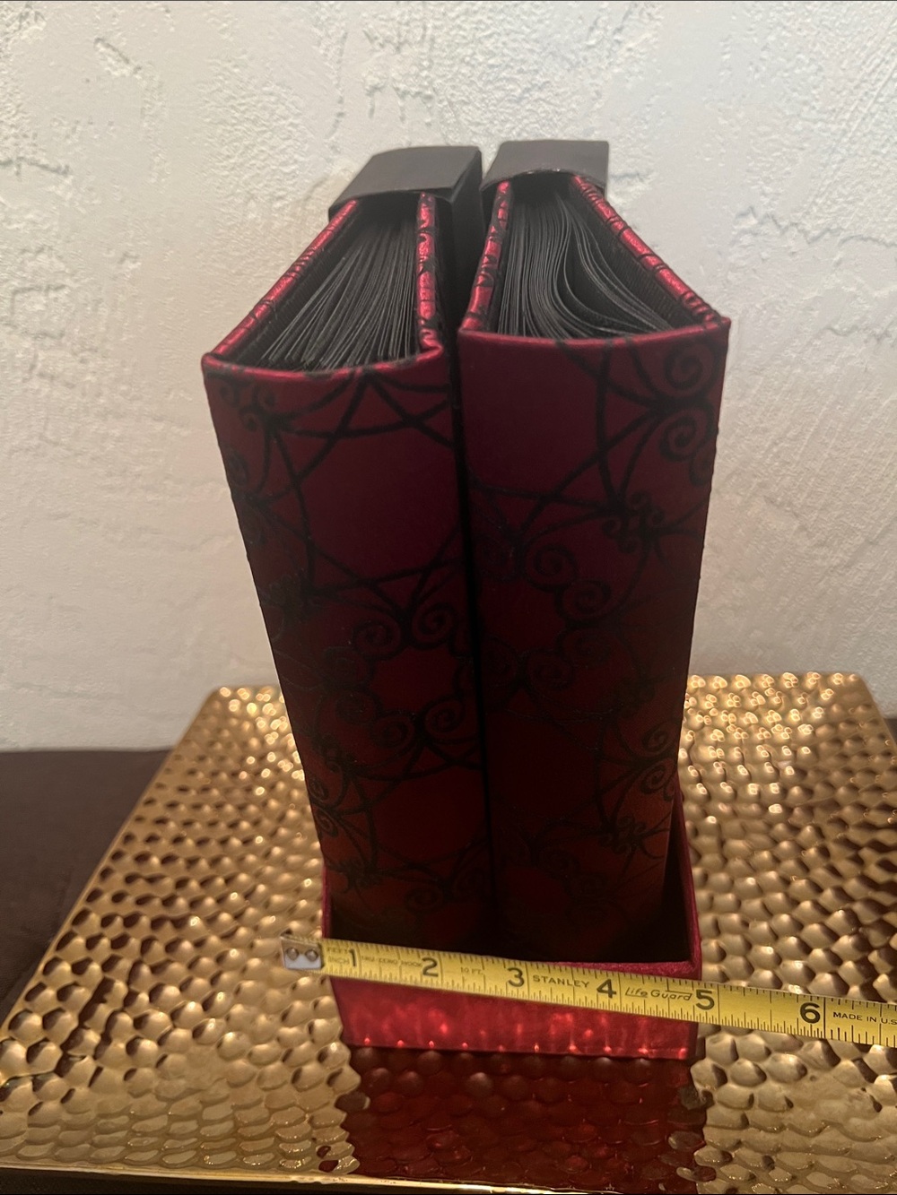 #2283*Elegant Burgundy Compact Accordion Photos Album- Accessories - Picture 6 of 14
